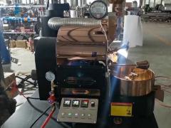 1kg rose gold coffee roaster, customizable color logo, high efficiency and energy saving