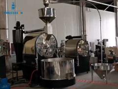 Industrial coffee roaster equipped with loader and control cabinet, easier to operate