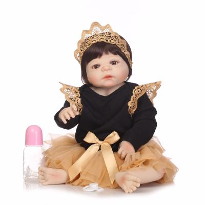 China DIY PLAY Real Full Body NPK 55CM Silicone Girl Reborn Baby Doll Toy Babies Princess Dolls Bebes Bonecas Reborn Brinquedos for sale