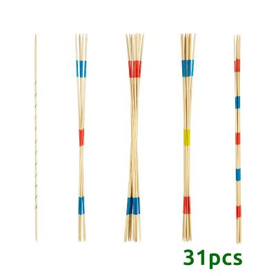 China Funny Activity Game Giant Mikado Pick up Sticks Game Family Outdoor Lawn Yard Games-31pcs for sale