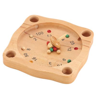 China Multiplayer Entertainment Wooden Roulette Board Game with spin-top Fun for The Whole Family for sale