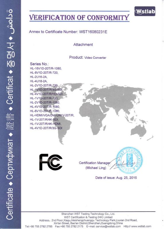 FCC-2 - Ho-link Technology Co., Limited