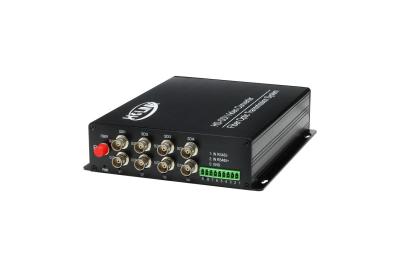 China 5V DC HD-SDI Fiber Optic Video Transmitter Embedded With Audio + 1 Ch Return for sale