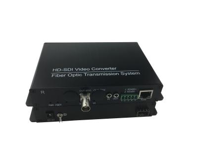 China HD-SDI over fiber video converter,1/2/4/8/16-Ch HD-SDI video embeded with audio+1Ch Return 485/232/422,data,1.25G for sale