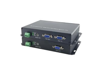 China uncompressed ,one channel transmit audio ,VGA video audio  fiber media converter,CE FCC RoHS,FC, 1310nm/1550nm for sale