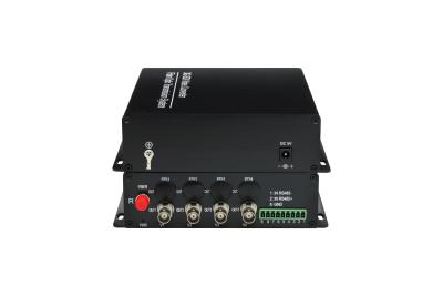 China HD 4 channel RS485 3G SDI fiber video transmitter used digital optical transmission + Forward / Reverse Audio for sale