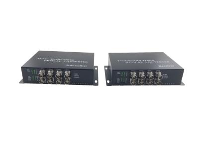 China OEM 8ch 1080P AHD CVI TVI video optic fiber converter extender HD CCTV signals,with Reverse rs485&RS422&RS232 data,20KM Te koop