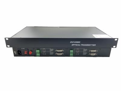 China Lossless Dvi de vezelconvertor van 2channel Bidirection DVI 1080P/60zh met de gegevens van 2audio 2 Te koop