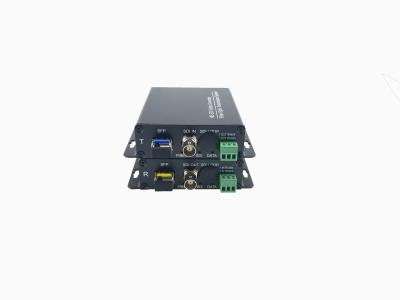 China 1 Channel Forward HD SDI to Fiber Optic Transceiver with Embedded audio add 1 Ch Reverse RS485 Data for sale