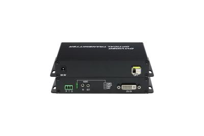 China 1 Channel 1080P/60Hz Uncompressed DVI to Video Fiber Transmitter Over Fiber Optic Cable SMF LC Port for sale