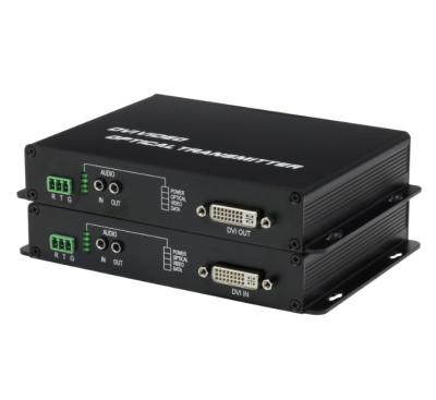 China 1 Channel 1080P/60Hz DVI to Fiber Optic Video Converter over Single Mode Fiber with LC(SFP ) Fiber Port for sale