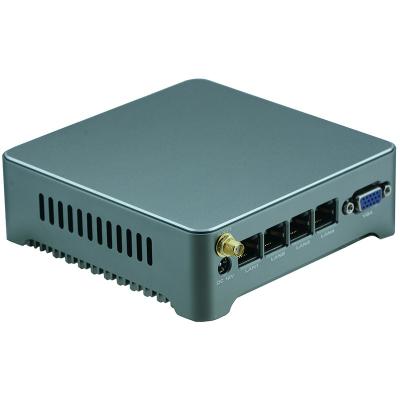 China Celeron J1900 4 Full Aluminum Alloy R19FZ Ethernet Mini LAN PC Firewall Fanless Router With 4 NIC for sale