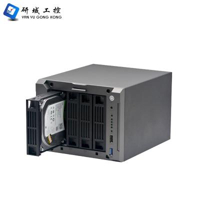 China High Quality Huge Storage 4 Bays Small NAS Server Case with J1900 NAS Motherboard for sale