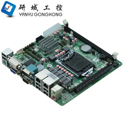 China ITX-M61 H61 LAPTOP 2 Chipset 2 LAN 6 Mini ITX RS232 VGA LGA1155 Motherboard with DVI for sale