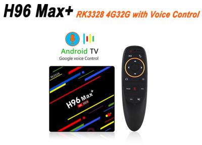 China H96 Max Plus Smart TV Box RK3328 4GB 32GB Android 8.1 USB3.0 Voice Control Support HD 4K Set-top Box for sale