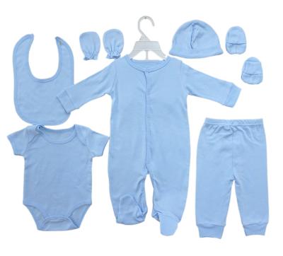 China 03 months baby apparel newborn gift anti-shrink set heap baby clothes baby sleep suit. for sale