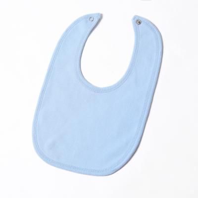 China Anti-static wholesale comfortable baby bibs fashion cotton baby full soild bib baby bibs for sale