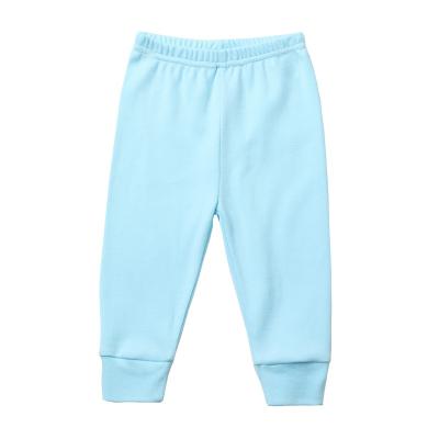 China Color Fade Proof Wholesale Summer Baby Softed Long Pants Trousers Kids Pants 100% Cotton for sale