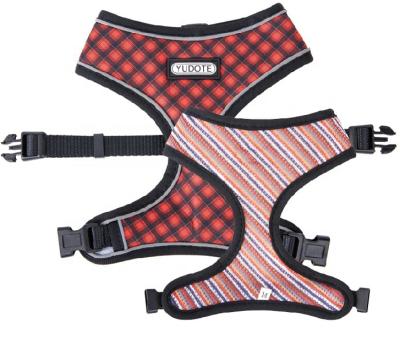 China New Fashion 2 Sides Dog Viable Reversible Dog Vest Harness Protective High End Dog Harness for sale