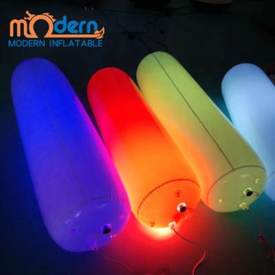 China Custom party ade sensitive moving color changing led inflatable column decor indoor outdoor pvc led inflatable pillar for wedding for sale