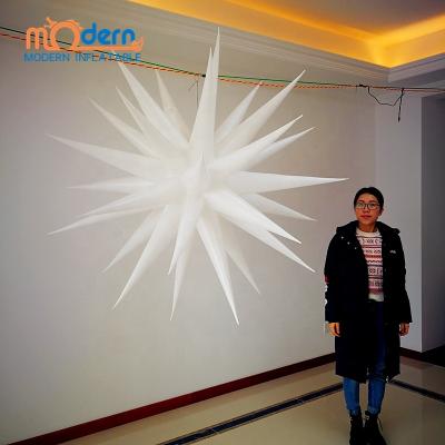 China Party Outdoor Night Decorative Lighting Inflatable Star With 32 Spikes for sale