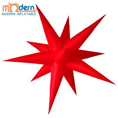 China Attractive Inflatable Party Lighting LED Hanging Star For Wedding Party Event for sale