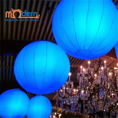 China Party Restaurant Ceiling Decoration Hanging Luminous Inflatable Balloon for sale