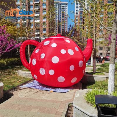 China Party Alice In Wonderland Outdoor Giant Inflatable Teapot For Party for sale