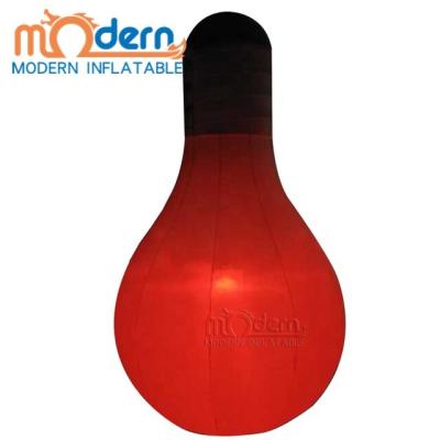 China Giant Inflatable Party LED Light Bulb Balloon , Inflatable Folded Light Bulb For Christmas Decoration for sale