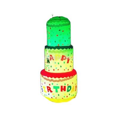 China Giant Inflatable Party Birthday Cake For Party Decoration for sale