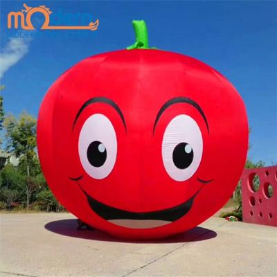 China 210d Oxford Cloth Inflatable Apple Outdoor Advertising Fruit Pattern Giant Inflatable For Event for sale