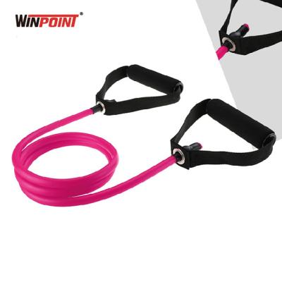 China Tone Shaping WINPOINT Exercise Stretching Simple Resistance Tube Bands With Handles for sale