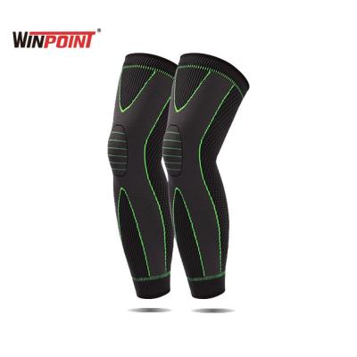 China Breathable Adjustable Elasticity WINPOINT FITNESS Extended Sport Pad Elastic Padded Knee Support for sale