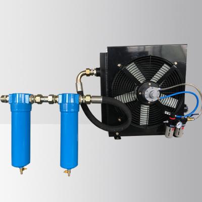 China Liquid Pneumatic Heat Exchange Fan Aftercooler For Portable Air Compressor On Wheels for sale