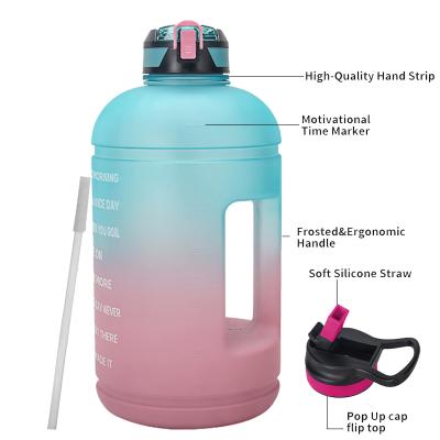 China 3.78L Tritan Stocked Wide Mouth Sports Bottle BPA Free Cheap Plastic Water Bottles for sale