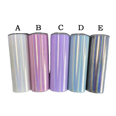 China New Viable Stainless Steel 20oz Double Wall Tumbler Cups Shimmer Glitter Eco Friendly Sublimation Tumbler for sale