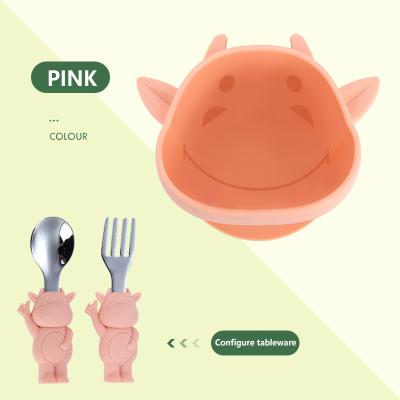 China Minimalist Baby Feeding Round Shaped Silicone Resistant Flat Silicone Dinner Bacteria for sale