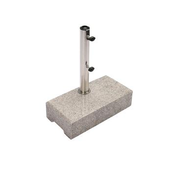 China Luxury 25kg Rectangle Shaped Stand Umbrella Stands Decorative Granite Comparator Holder for sale