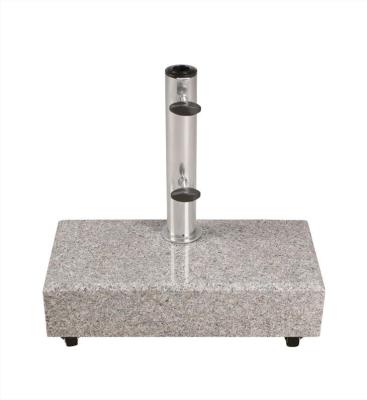 China Rollable with 4 wheels (2 cut-off wheels) 25kg granite parasol base Promotional Rollable umbrella base with cut-off wheels for parasols for sale