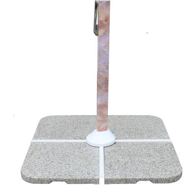 China 4 Piece Pool Beach Umbrella Base Sun Umbrella Base Garden Granite Polished Cross Steel Cantilever Cantilever Base for sale