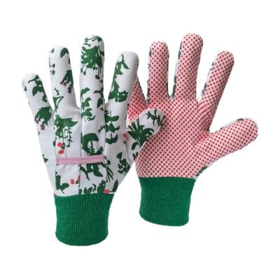 China PVC Wholesale Dots Housework Gloves Great of Yard Garden Work Gloves for Cultivating and Gardening for sale