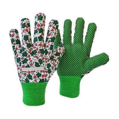 China PVC Wholesale Dots Housework Gloves Great of Yard Garden Work Gloves for Cultivating and Gardening for sale