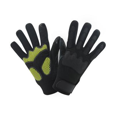 China Outdoor Sport Cycling Motorcycling Anti-Vibration Gloves Rigger Work Gloves Universal/Heavy Duty/Anti-vibration Mechanics TPR Gloves for sale