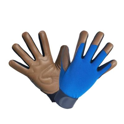 China Goatskin Leather Safety Work Gloves Wear-Resistant/Anti-Slip/Mechanics Service Gloves For Men&Women Gardening Gloves For Driving Building for sale