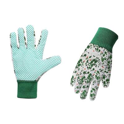 China PVC Wholesale Dots Housework Gloves Great of Yard Garden Work Gloves for Cultivating and Gardening for sale