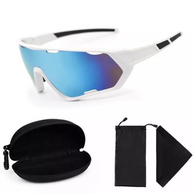 China Anti UV400 Glass MTB Road Cycling Sunglasses 2022 New Style UV400 Sport Bike Eyewear Mountain Bike Cycling Glasses For Man Woman for sale