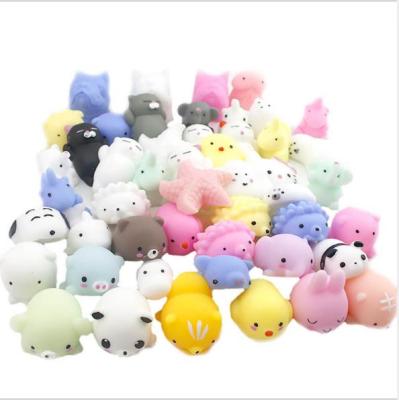 China Novelty Toys Wholesale Toys Shape Animals Squeeze Soft Sticky Cute Mochi Anti Climb Stress Release Ball Animal Soft Sticky Cute Funny Gift for sale