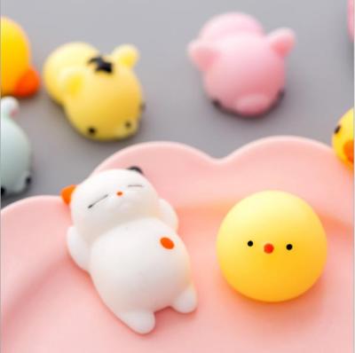 China Novelty Toys Promotional Funny 2021 Novelty Anti Strain Squishy Kids Toys Small TPR Anti-stress Mini Soft Squeeze Animal Children Toys for sale