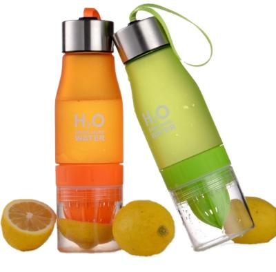 China Colorful Portable Bpa Free Custom Drinking Water Bottle Logo Sport Infuser Juice Beverage Sustainable Healthy Lifestyle, Lemon Water Bottle for sale