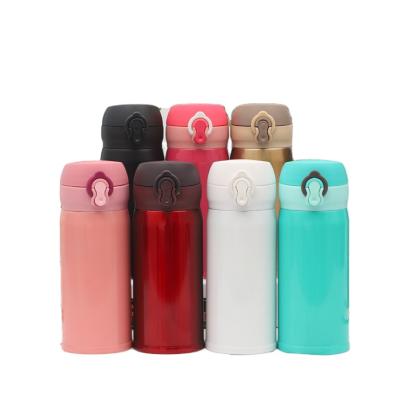 China Eco Friendly Vacuum Office 350ml Double Wall Stainless Steel Thermos Bottle Drink Insulated Water Bottles With Custom Logo for sale